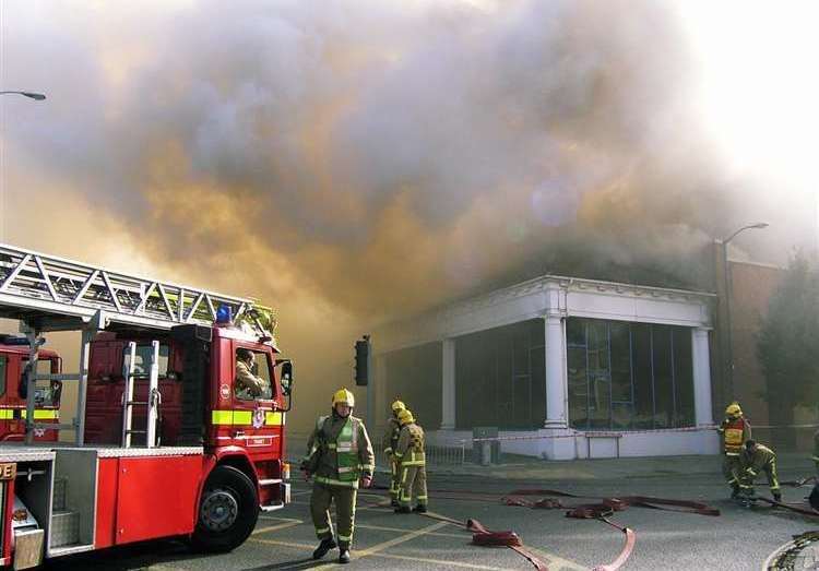 Courts in Canterbury went up in flames in 2004