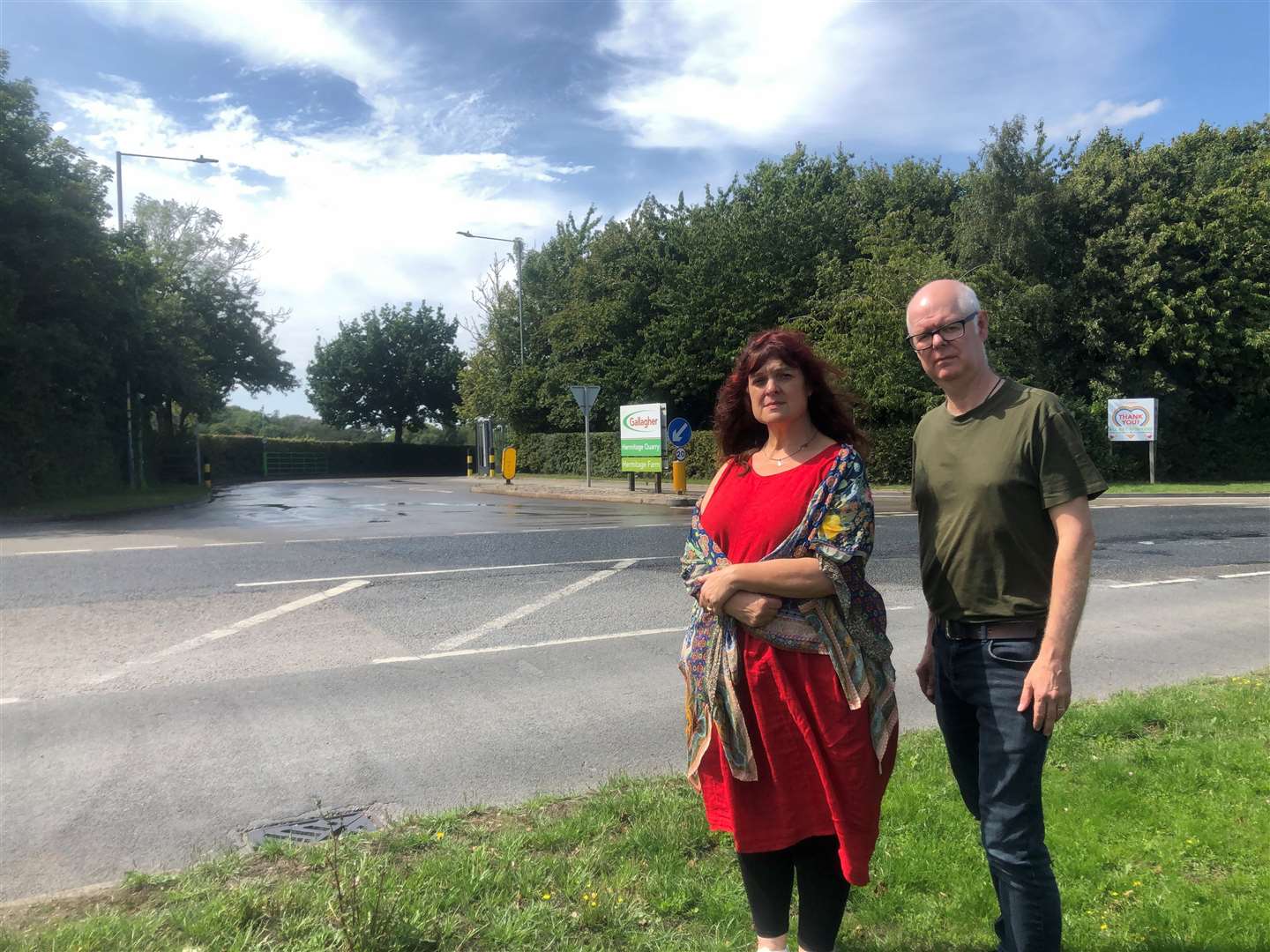 Stuart Jeffery and Rachel Rodwell at Hermitage Quarry