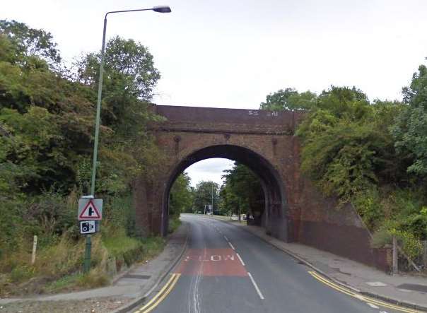 The railway bridge in South Darenth. Picture: Google.