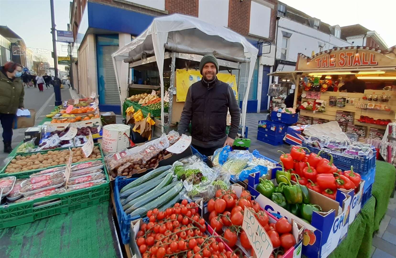 Kristian Van Haeften, owner of the fruit and veg stall outside M&S in Weak Street, said he was "devastated by the closure"