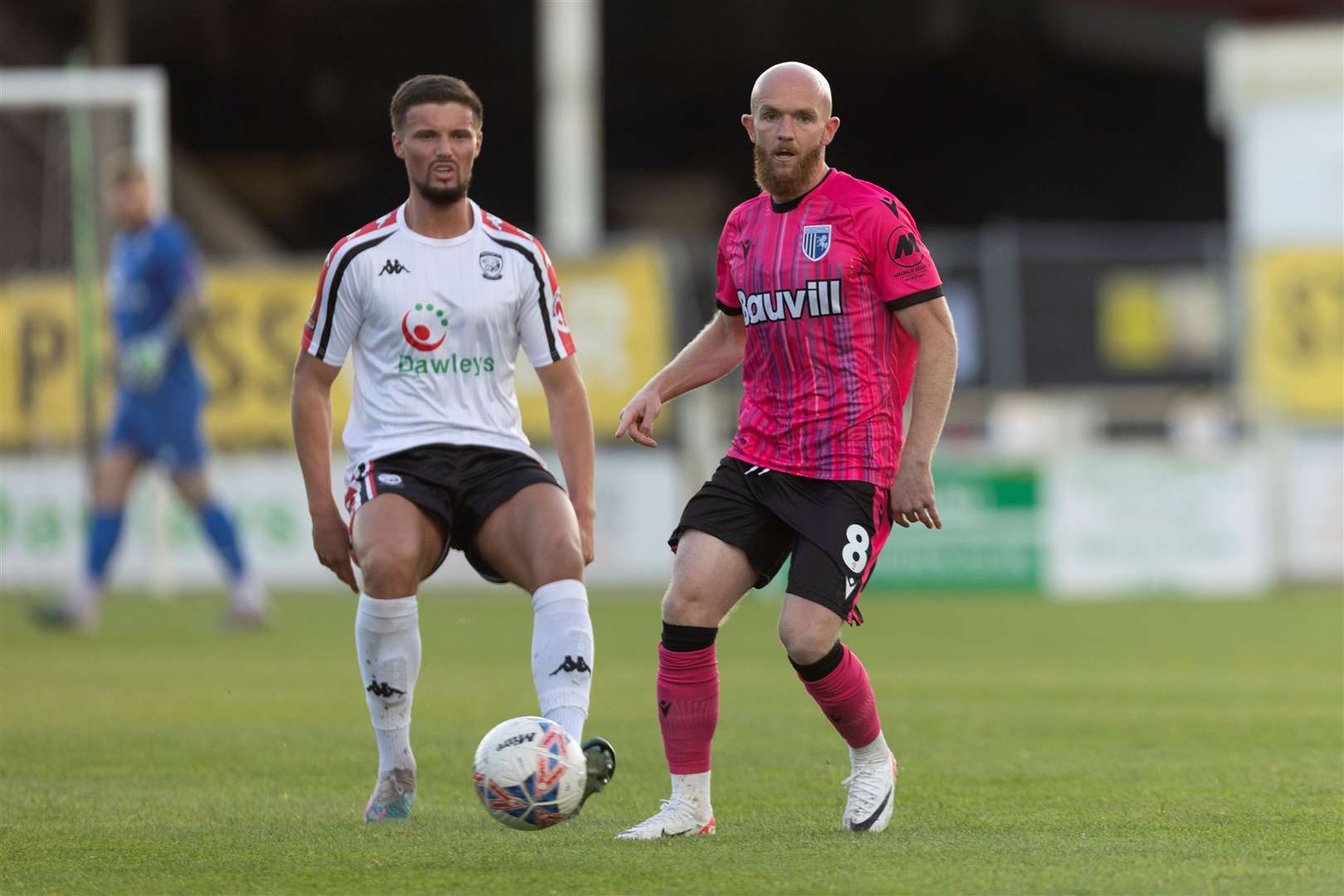 Jonny Williams helps Gillingham to victory at Hereford in last Saturday’s FA Cup First Round Picture: @Julian_KPI