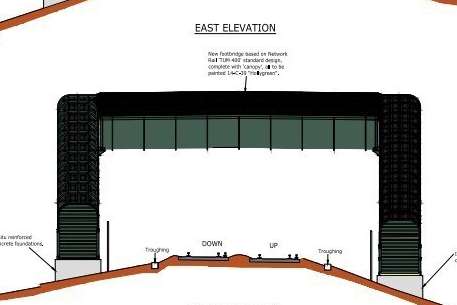 The proposed footbridge.