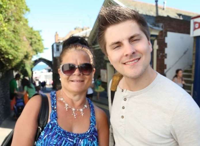 Pat Lamb with his mother Sharon