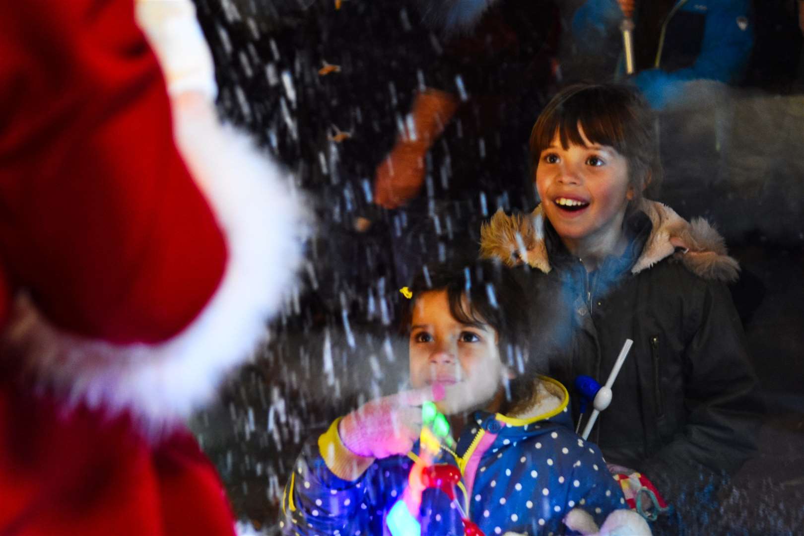 The town centre will be lit up tonight. Pictured: The 2017 switch on