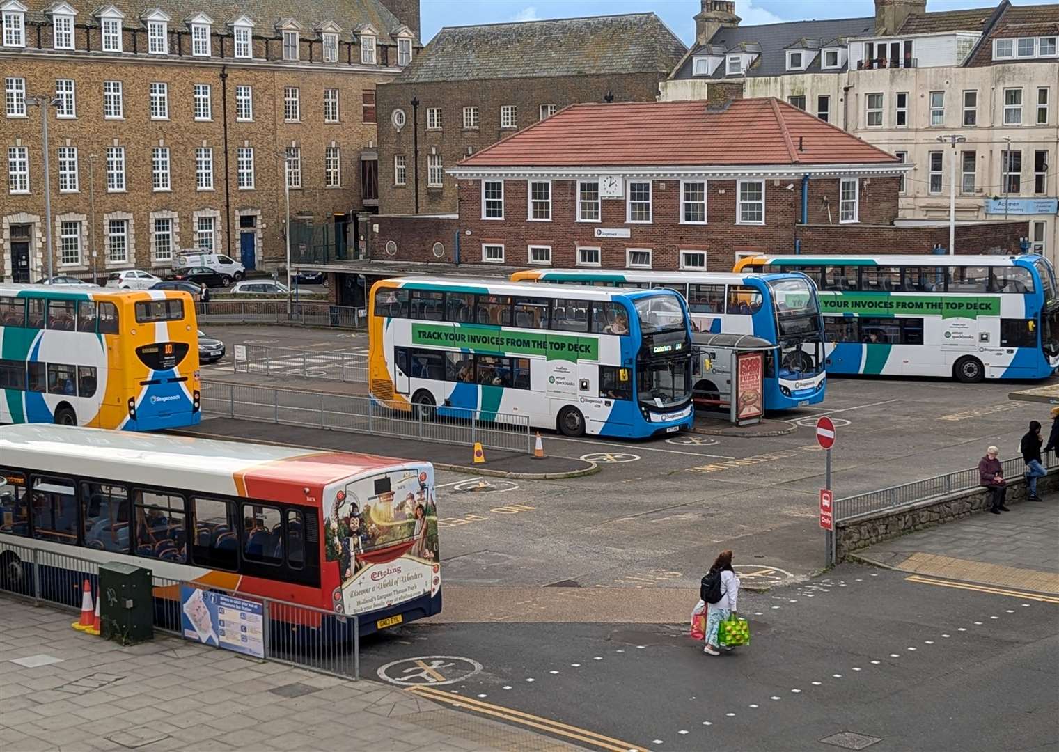 Folkestone bus station is being replaced by a new public square as part of the FHDC’s £20m Levelling Up Fund projects