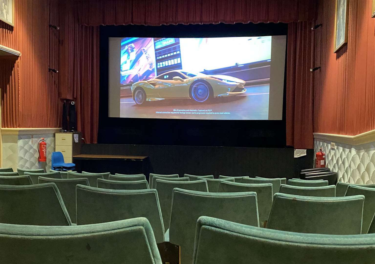 Inside the Silver Screen Cinema in Dover