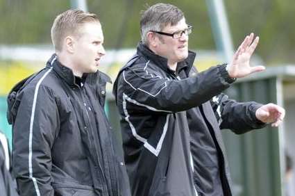 Sittingbourne joint-managers Nick Davis, left, and Matt Wyatt Picture: Ruth Cuerden