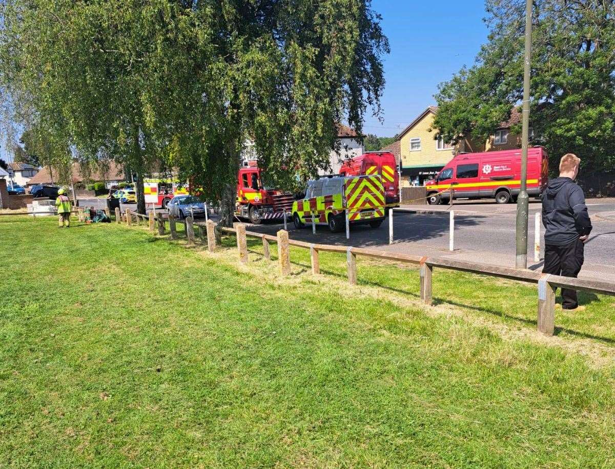 Fire at Snack Bar and Best Kebab in Walderslade Road, Walderslade