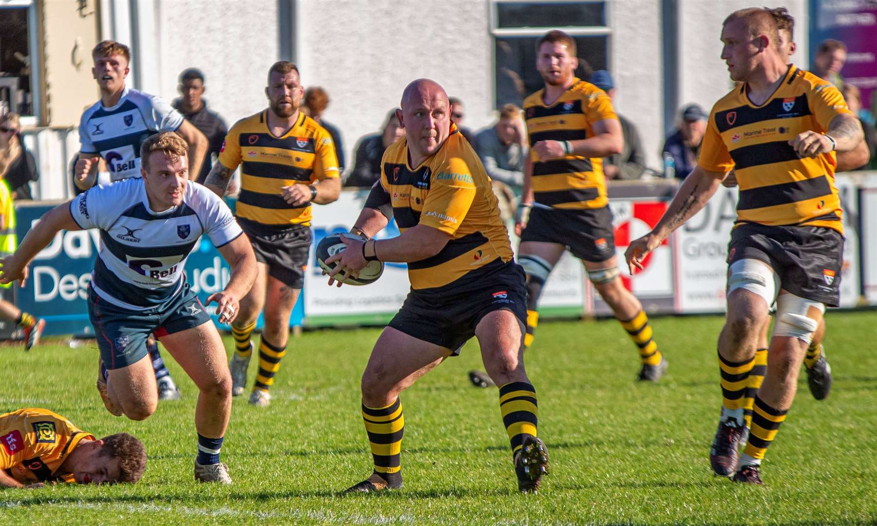 Canterbury's Danny Herriott dictates play against Havant. Picture: Phillipa Hilton