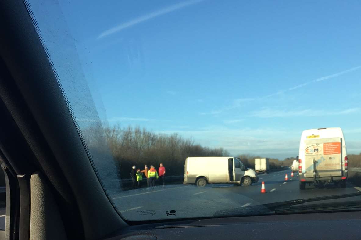 Two lanes have been closed after the crash