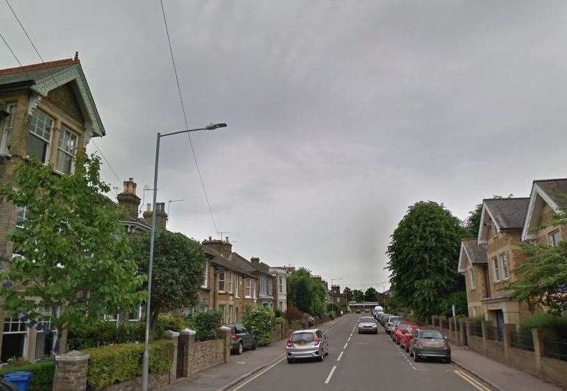 The accident happened in Newton Road, Faversham. Picture: Google Street View