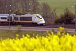 Eurostar Train in Kent landscape