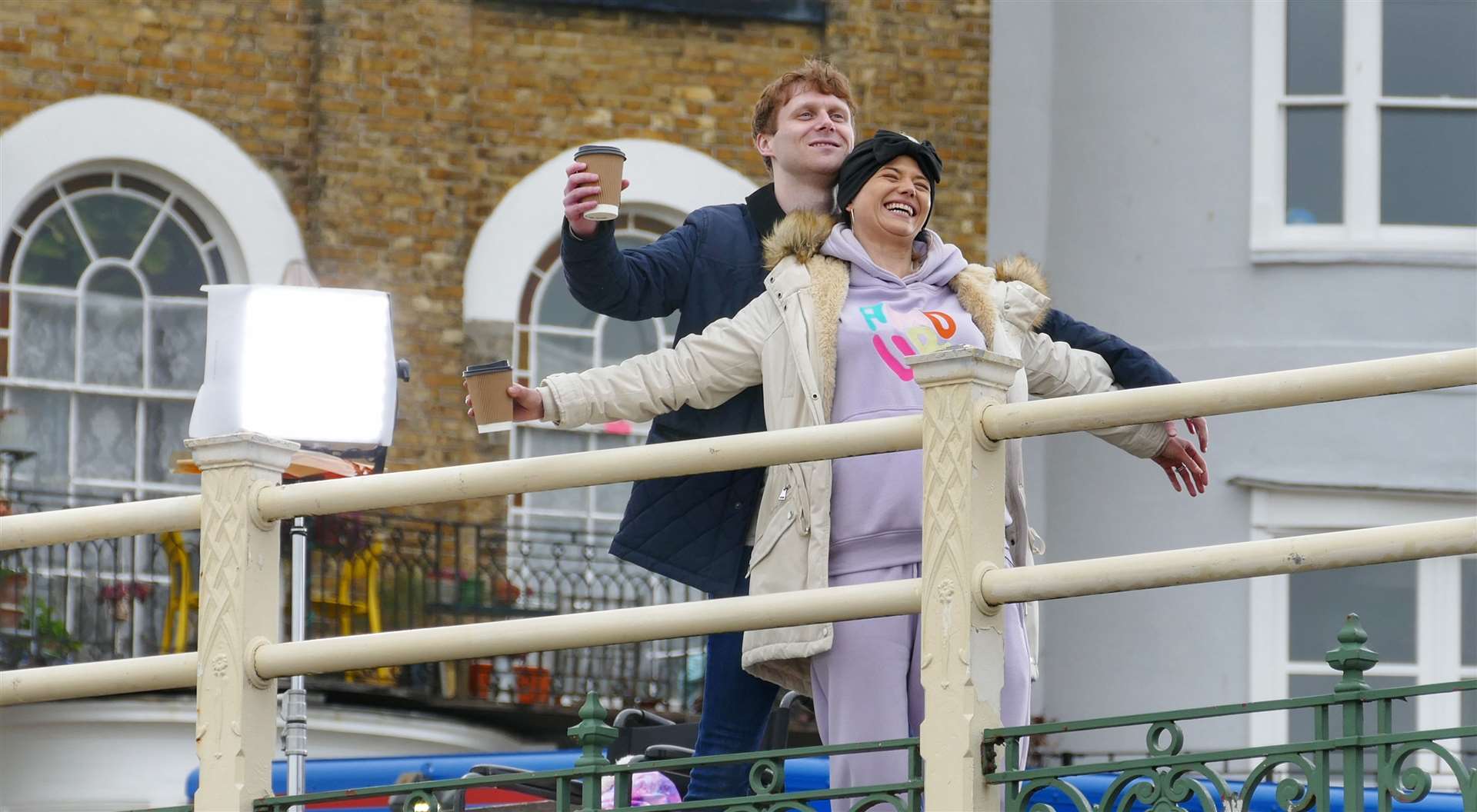 EastEnders stars filming in Margate. Picture: Frank Leppard