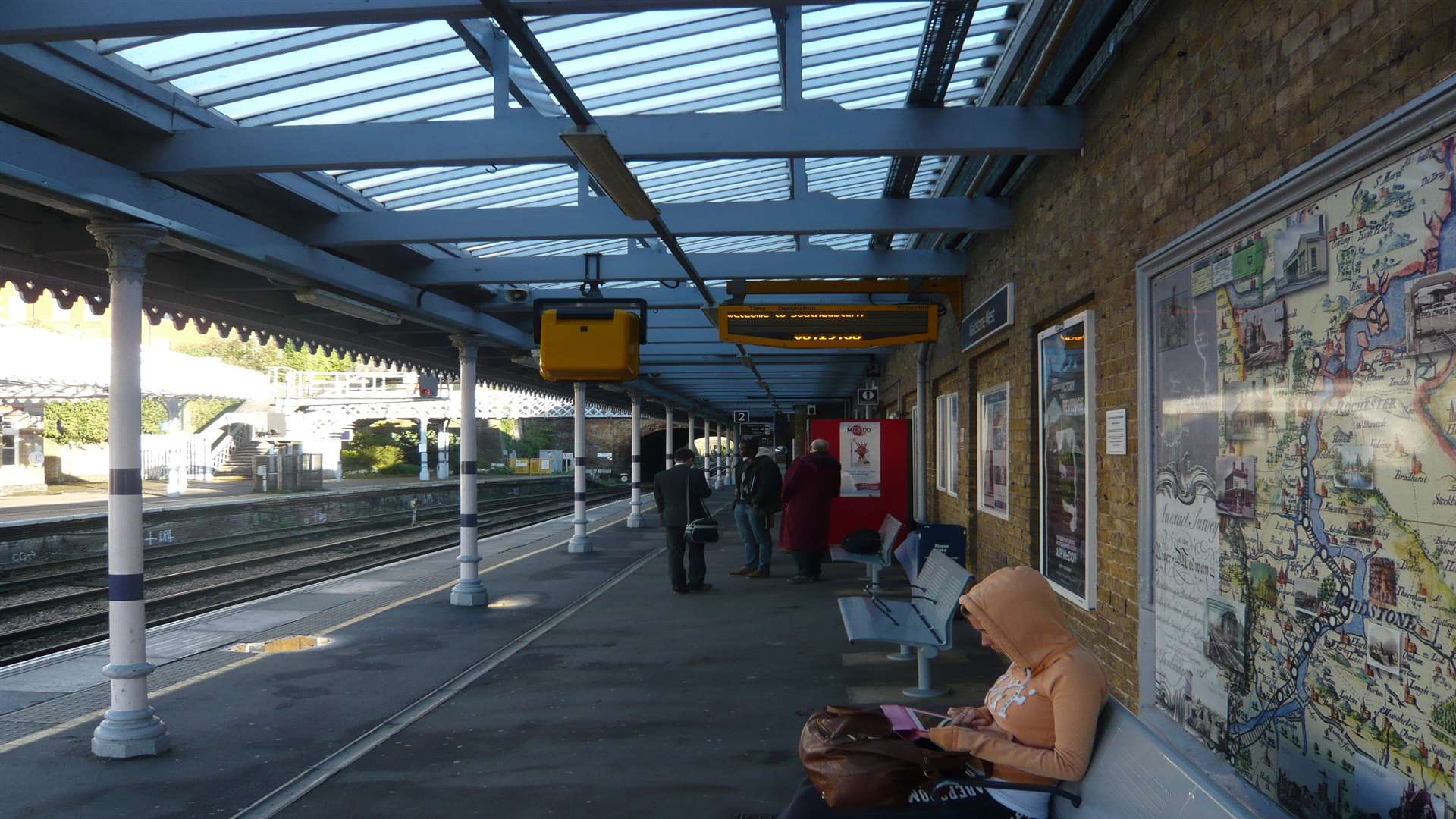 The man was arrested at Maidstone West Station. Stock picture.