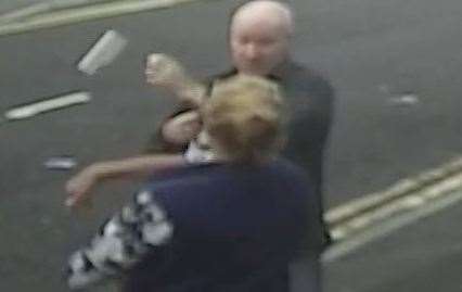 The moment alleged killer Stephanie Langley knocked Matthew Bryant's phone out of his hand outside the Hare and Hounds