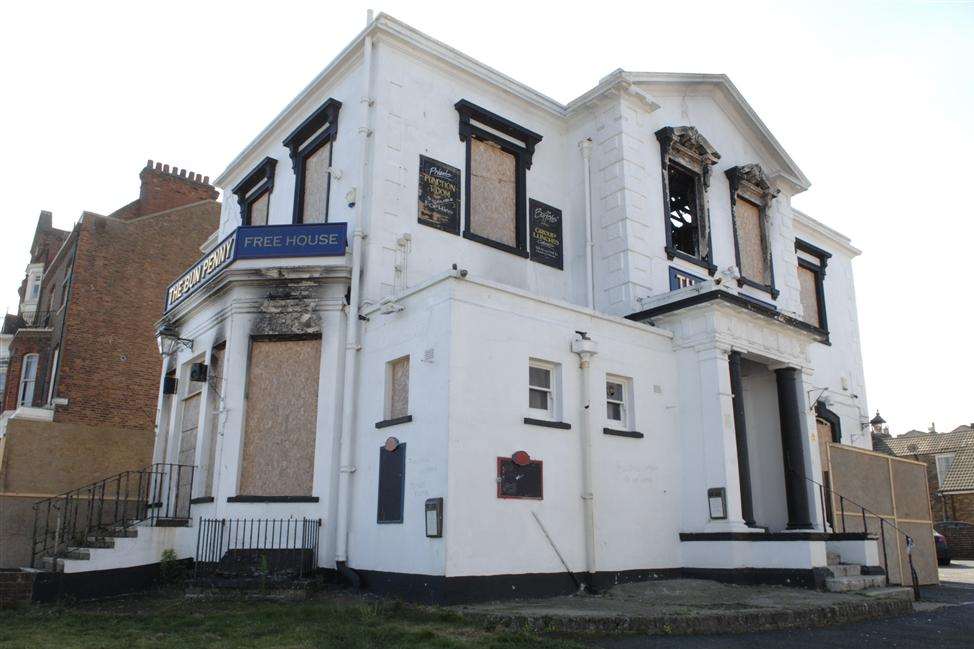 The derelict Bun Penny pub