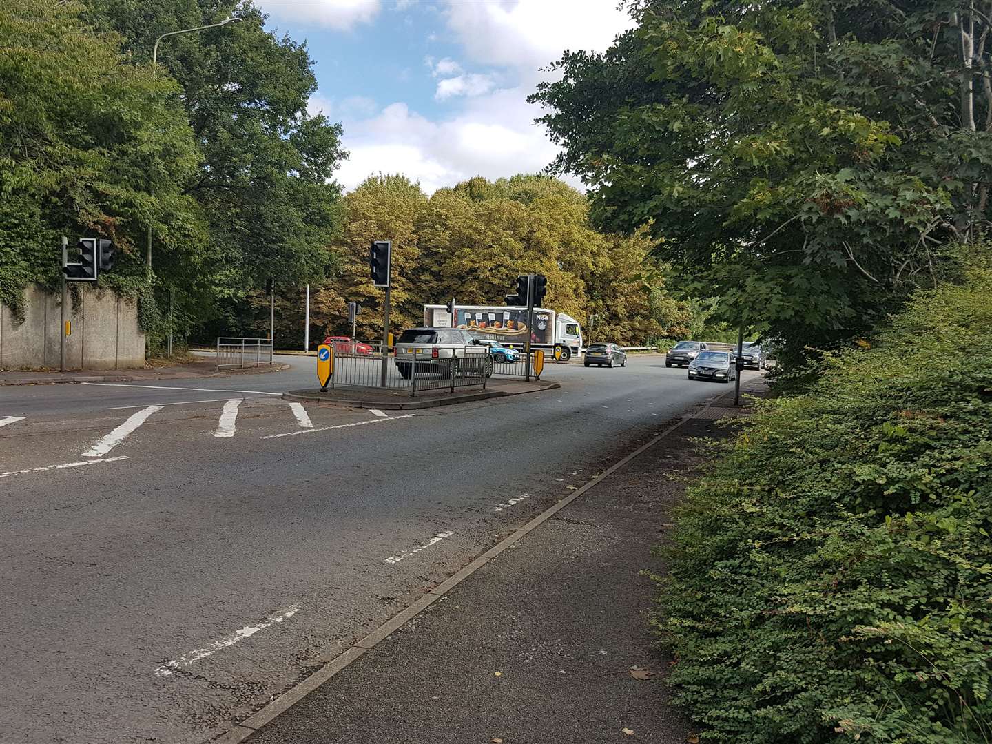 The lights on the A28 in Ashford are out. Picture: Charlie Harman