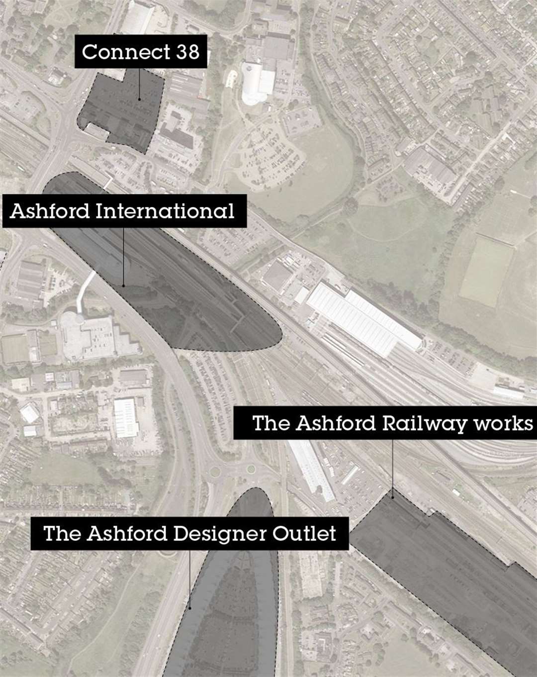 A map of the site