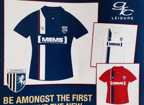 Gillingham's new shirt designs for the 2014/15 season