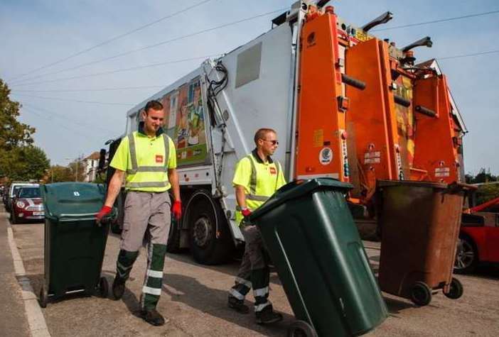 A Biffa bin lorry. Stock picture