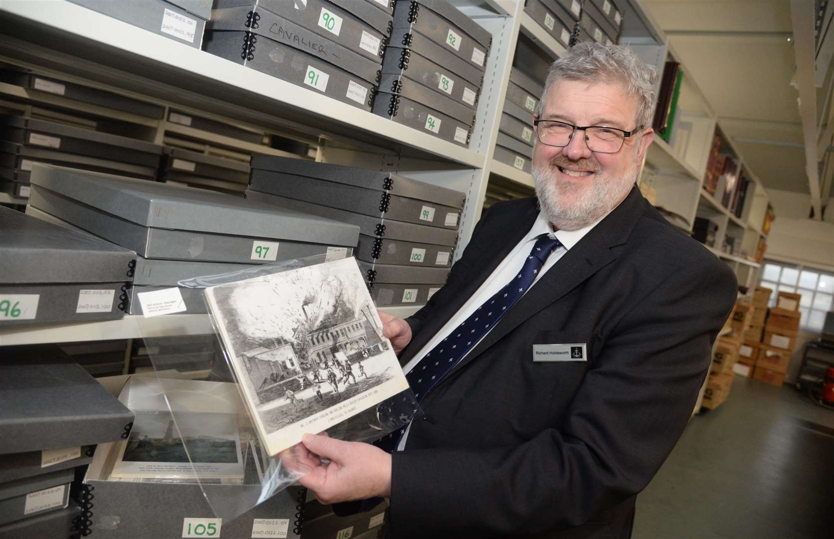 Richard Holdsworth, director of heritage in the dockyard archive