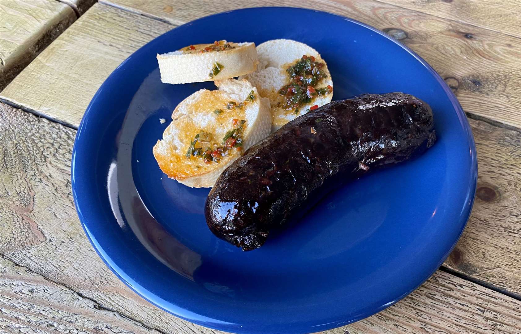 The morcilla (blood sausage) was a cracking introduction to Argentine cuisine at Portenio