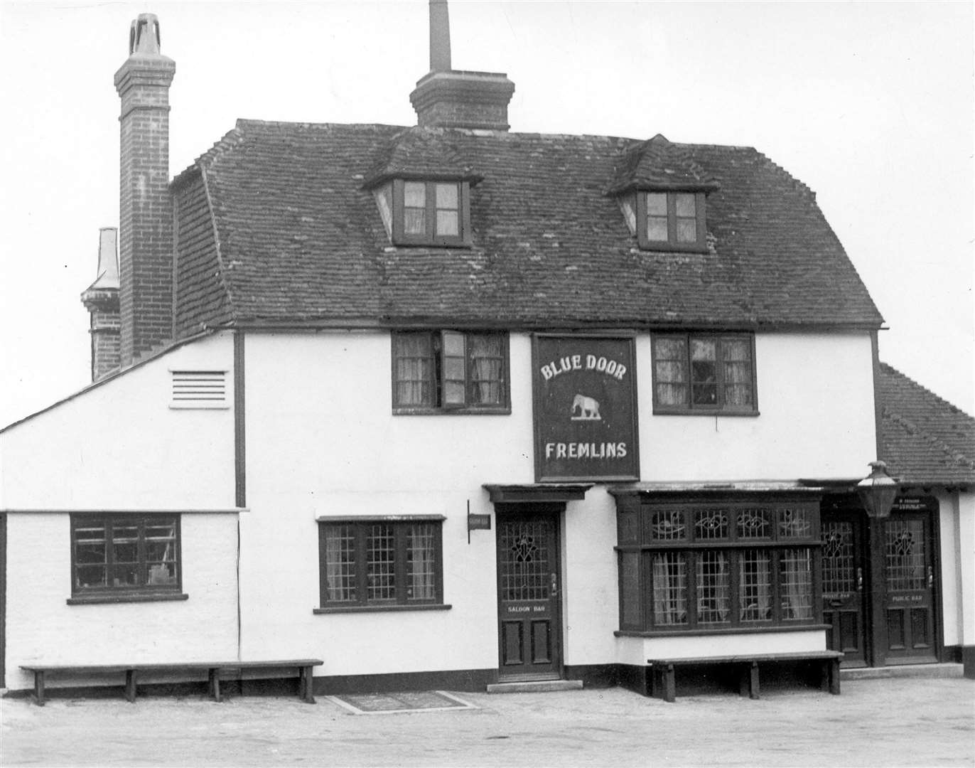 The old Blue Door public house in Sutton Road, Maidstone in March 1937