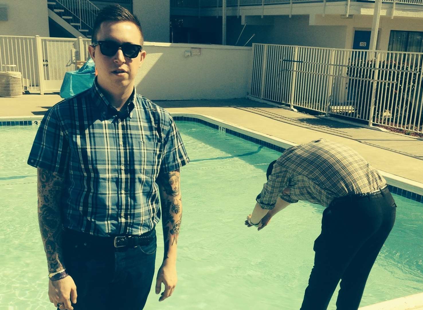 Laurie Vincent, left, and Isaac Holman of Maidstone based band Slaves in Austin, Texas