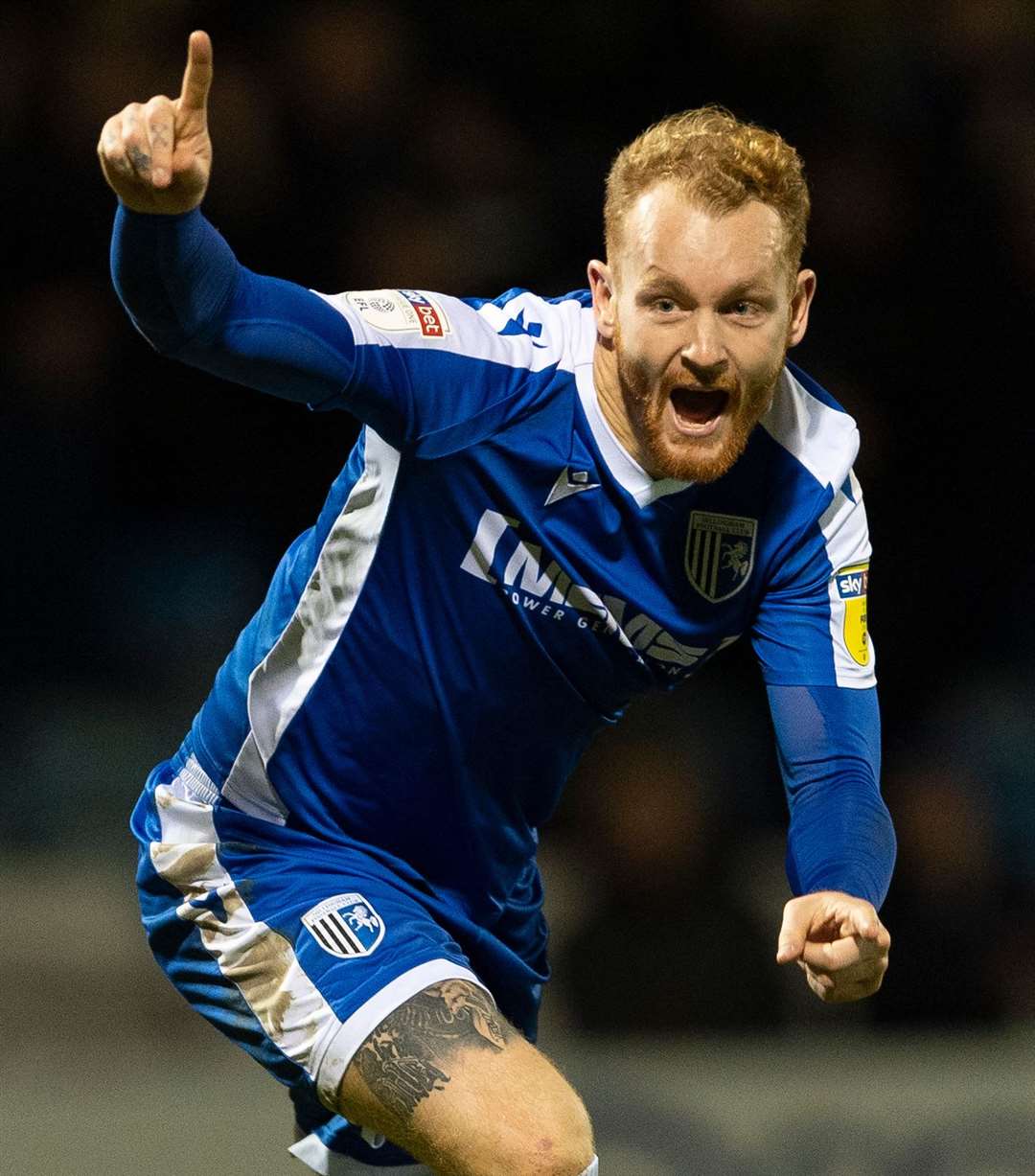 Connor Ogilvie celebrates scoring the winning goal against Sunderland Picture: Ady Kerry