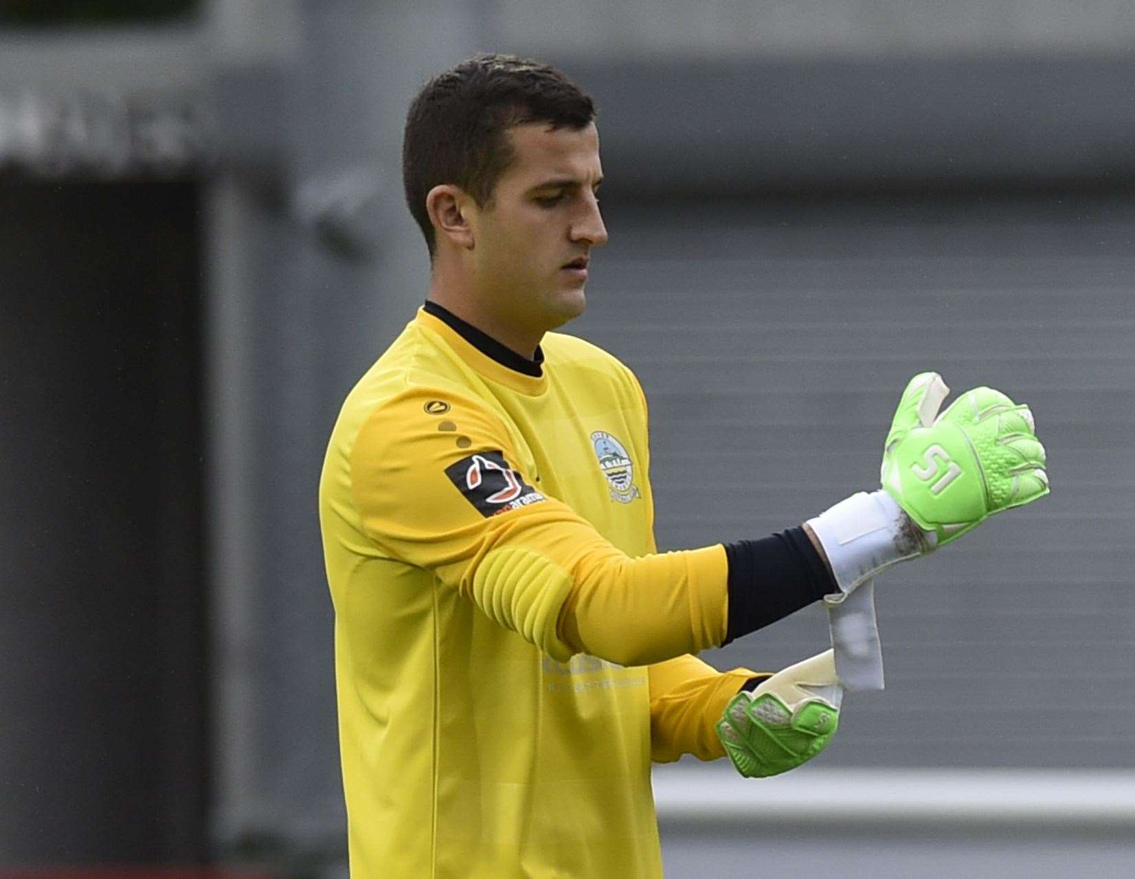 Dover goalkeeper Yusuf Mersin Picture: Tony Flashman