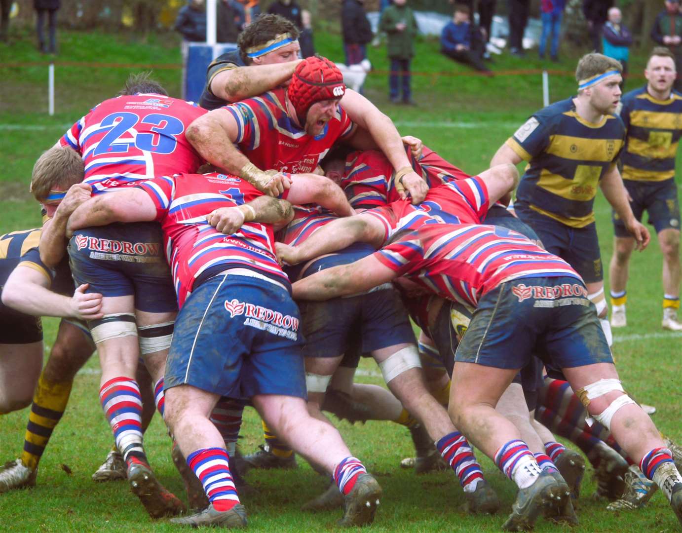 Tonbridge Juddians and Sevenoaks battle for bragging rights. Picture: Adam Hookway