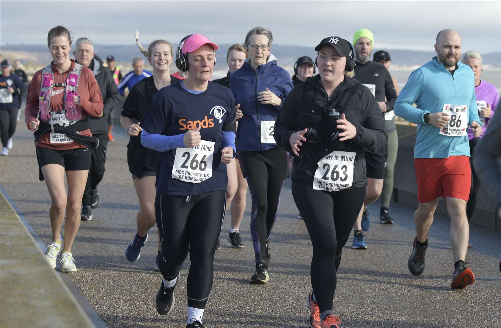 Gemma Taplin (No.266) and Vicki Francis (No.263) put their best feet forward. Picture: Barry Goodwin