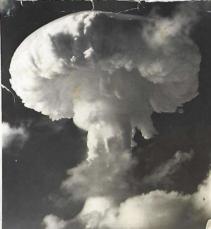 The mushroom cloud following the Grapple X blast