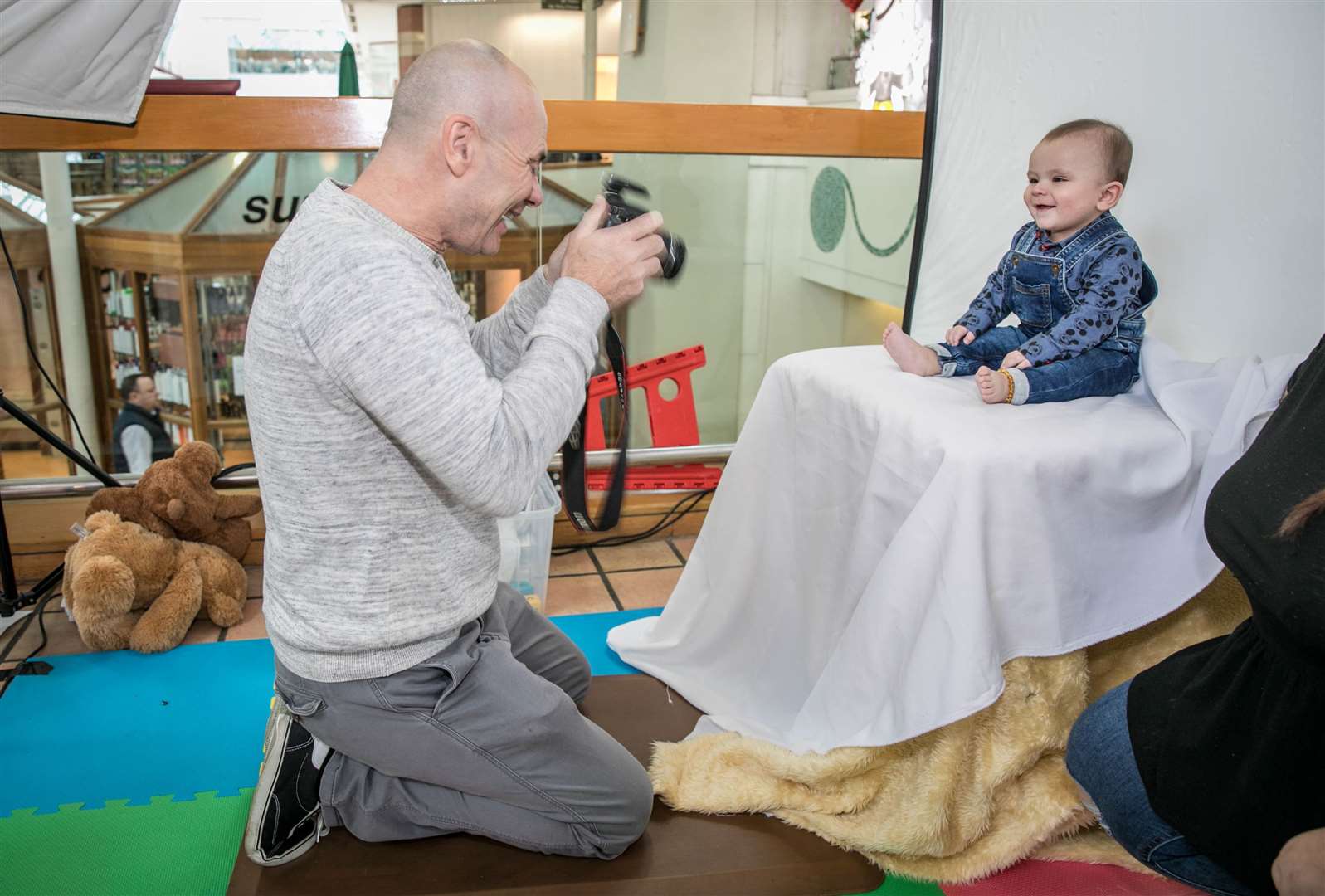 Photographer Andy Nield photographs Jacob Devlin, 8 months. Picture: Matthew Walker (28867396)