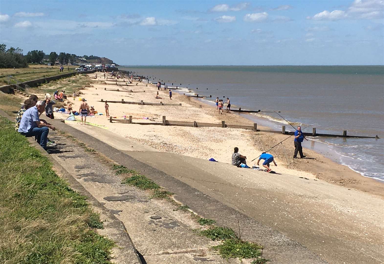 The beach at Shellness near Leysdown on the Isle of Sheppey