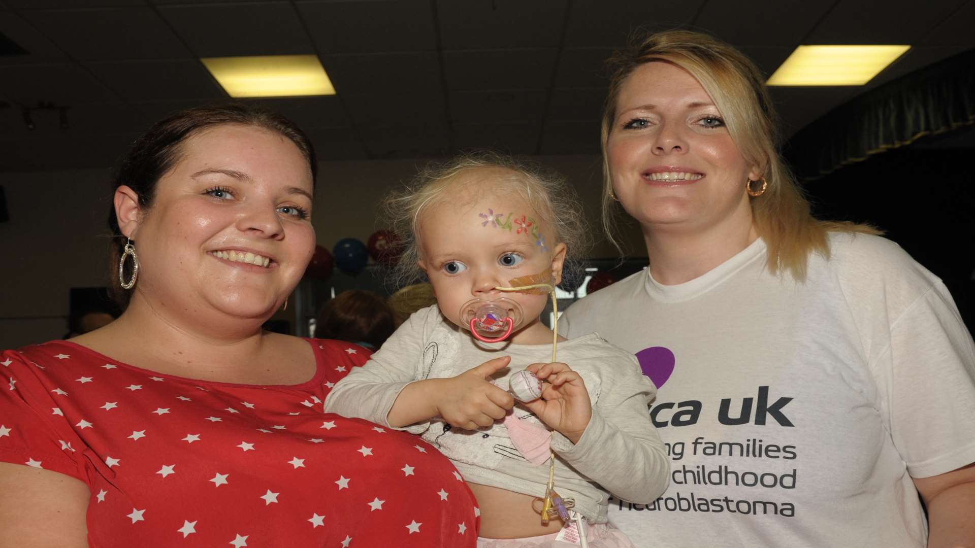 Vikki and Ruby with friend and organiser, Anita Marinelli. Picture: Steve Crispe.