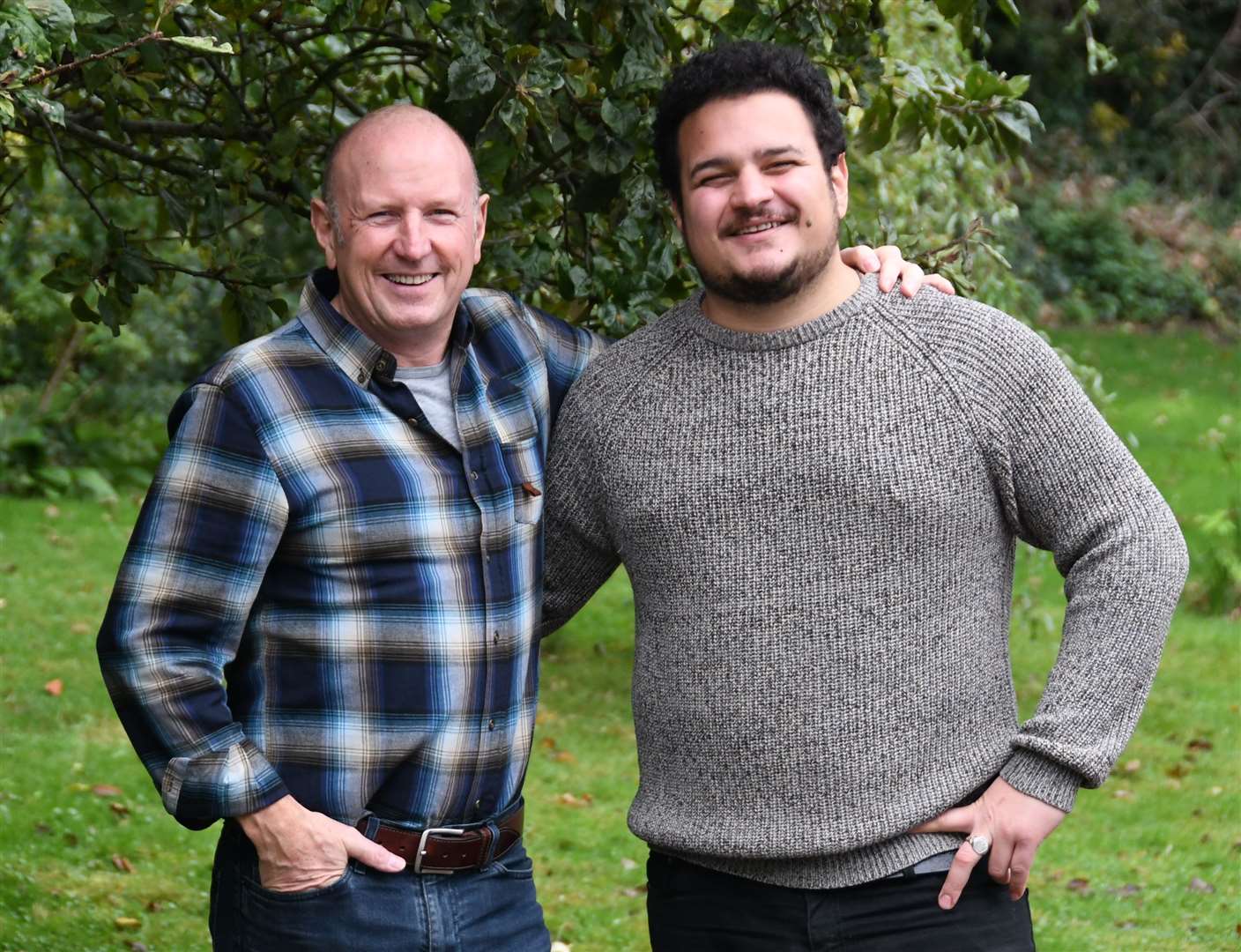 Charles Barnick, left, and his son Sebastian plan to open the Pleasant Land Distillery. Picture: Sebastian Barnick