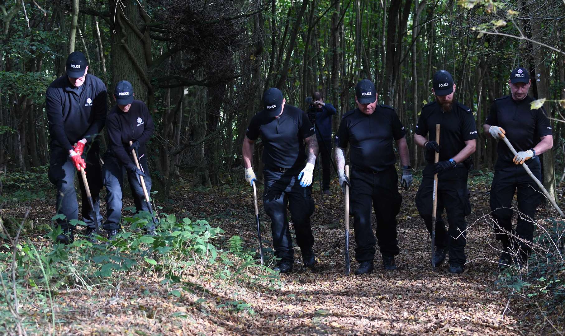 Police Scour Hartley. Picture: Steve Finn