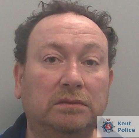 John Justin, of Wollaston Close was jailed at Maidstone Crown Court