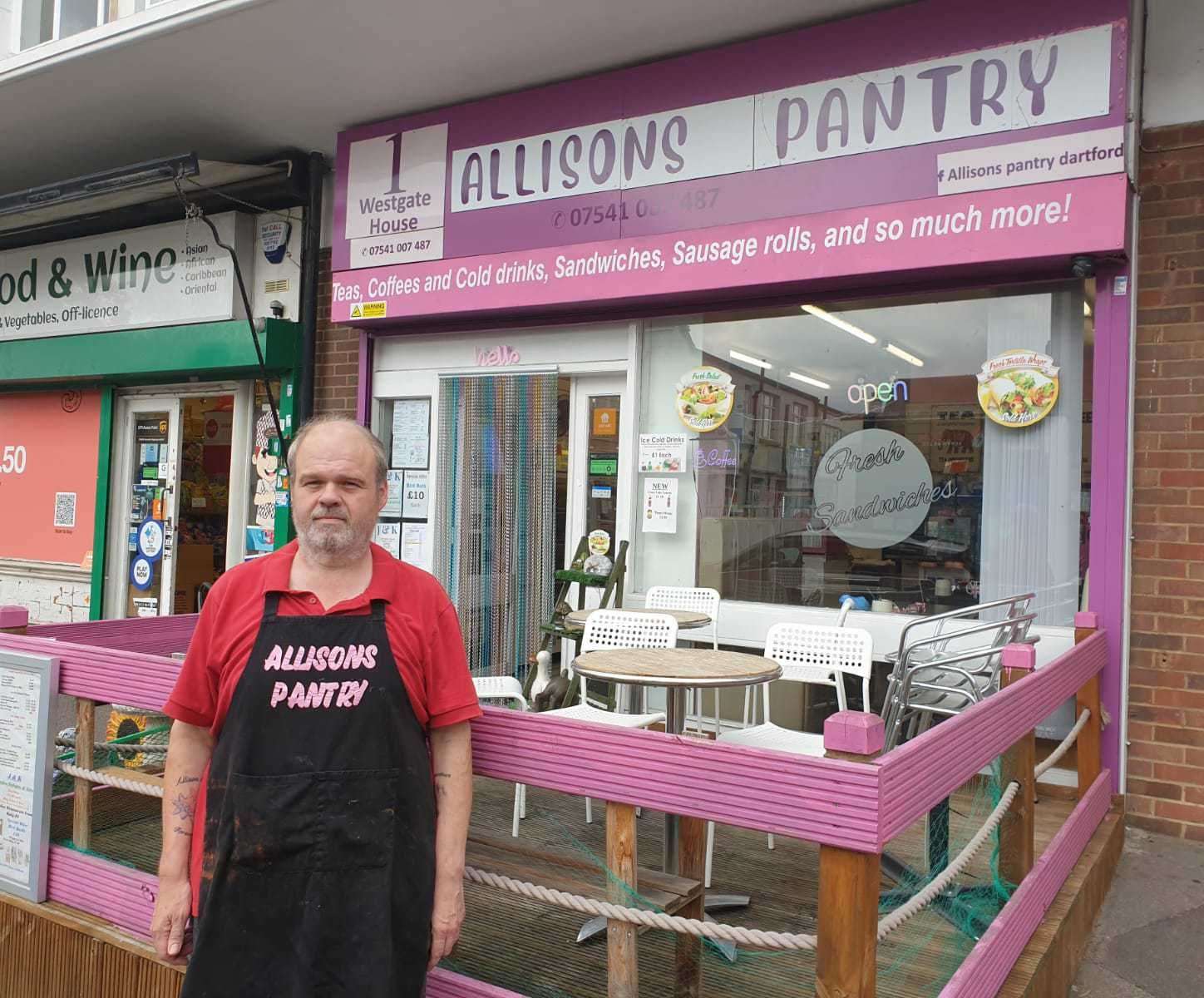 Cafe boss of Allison's Pantry Jason Astell says the roadworks have killed his trade