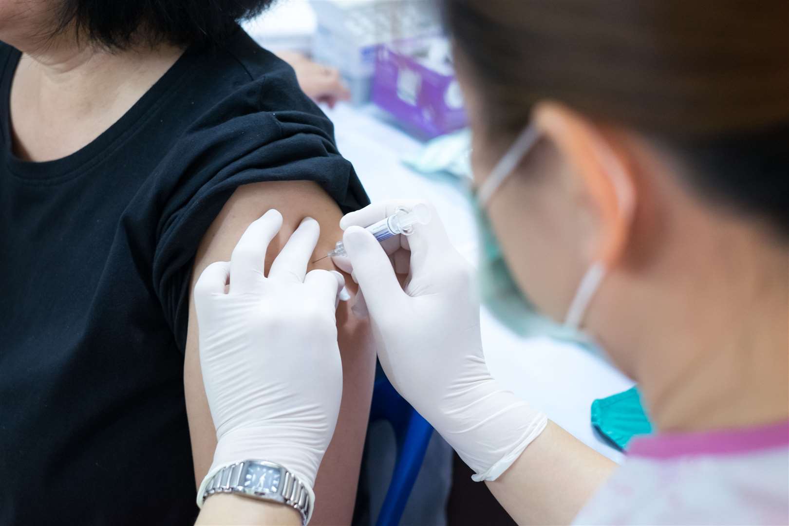 Vaccinations have begun at the pharmacy. Library image