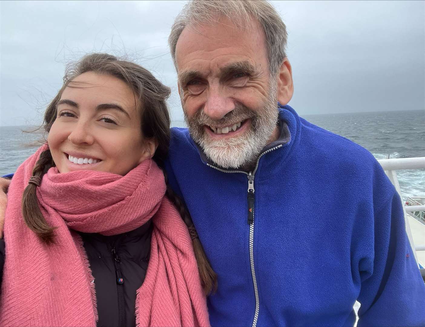 Phillip and his daughter Rebekah. Picture: Rebekah Lisgarten