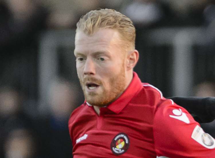 Ebbsfleet's Kenny Clark Picture: Andy Payton