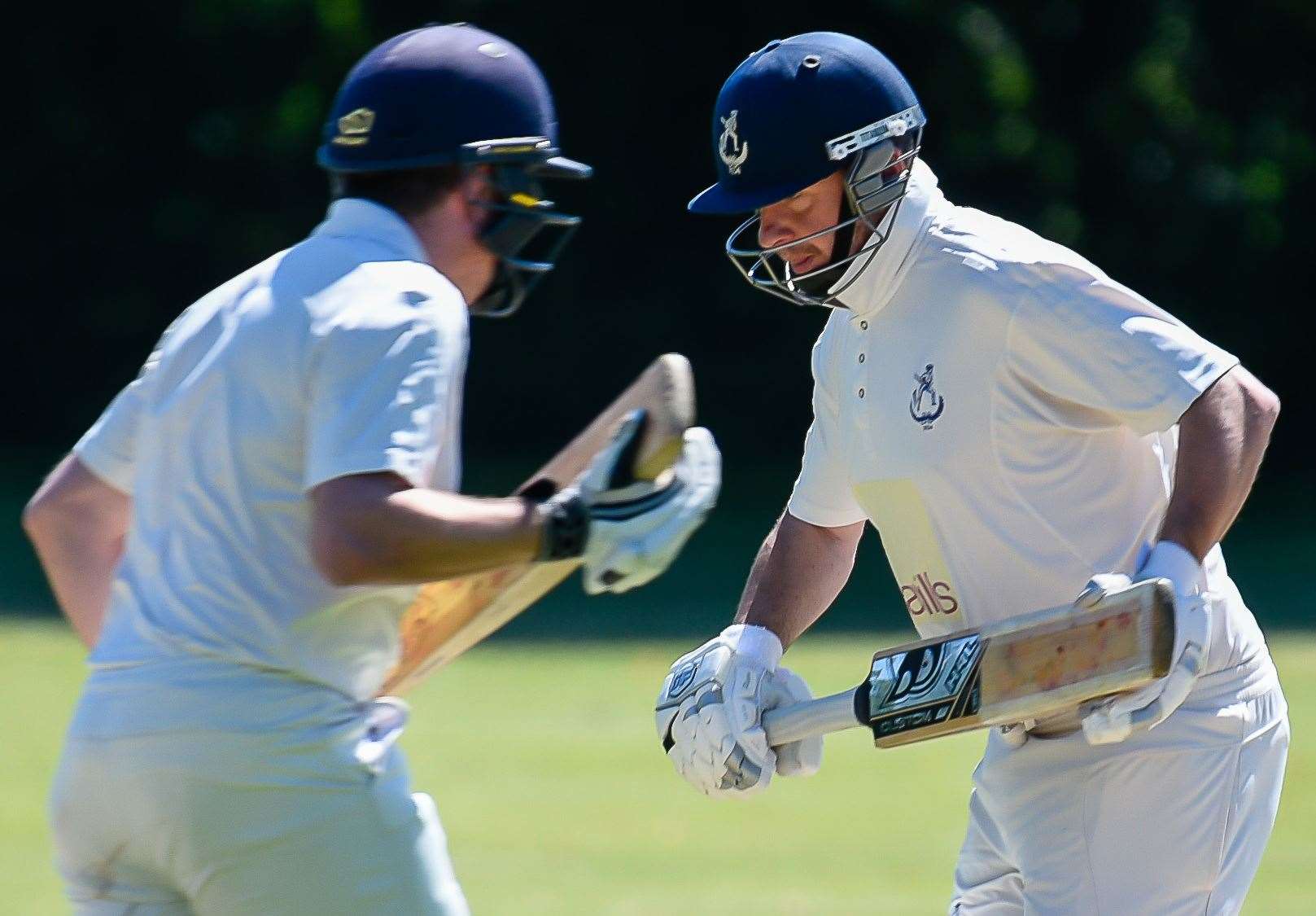 Sevenoaks batsmen Miles Richardson and Joe Banks. Picture: Alan Langley