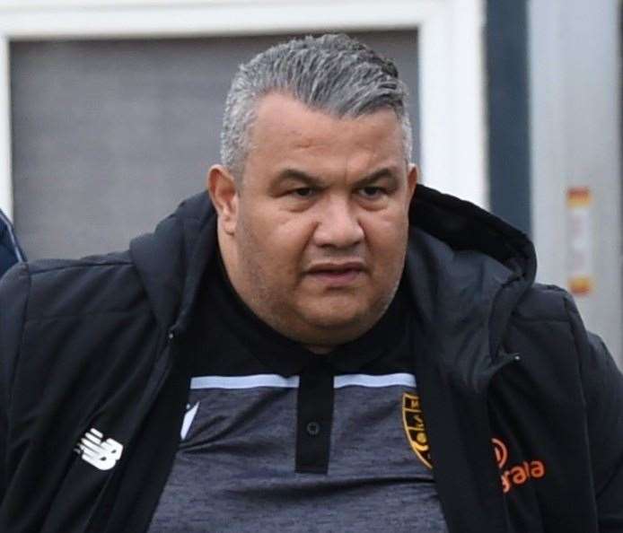 Maidstone United manager Hakan Hayrettin Picture: Steve Terrell