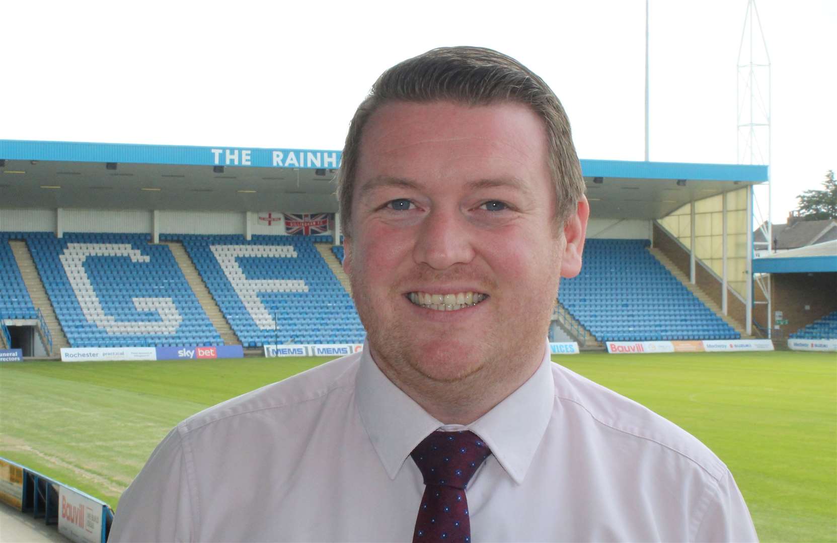 Gillingham's director of operations Joe Comper