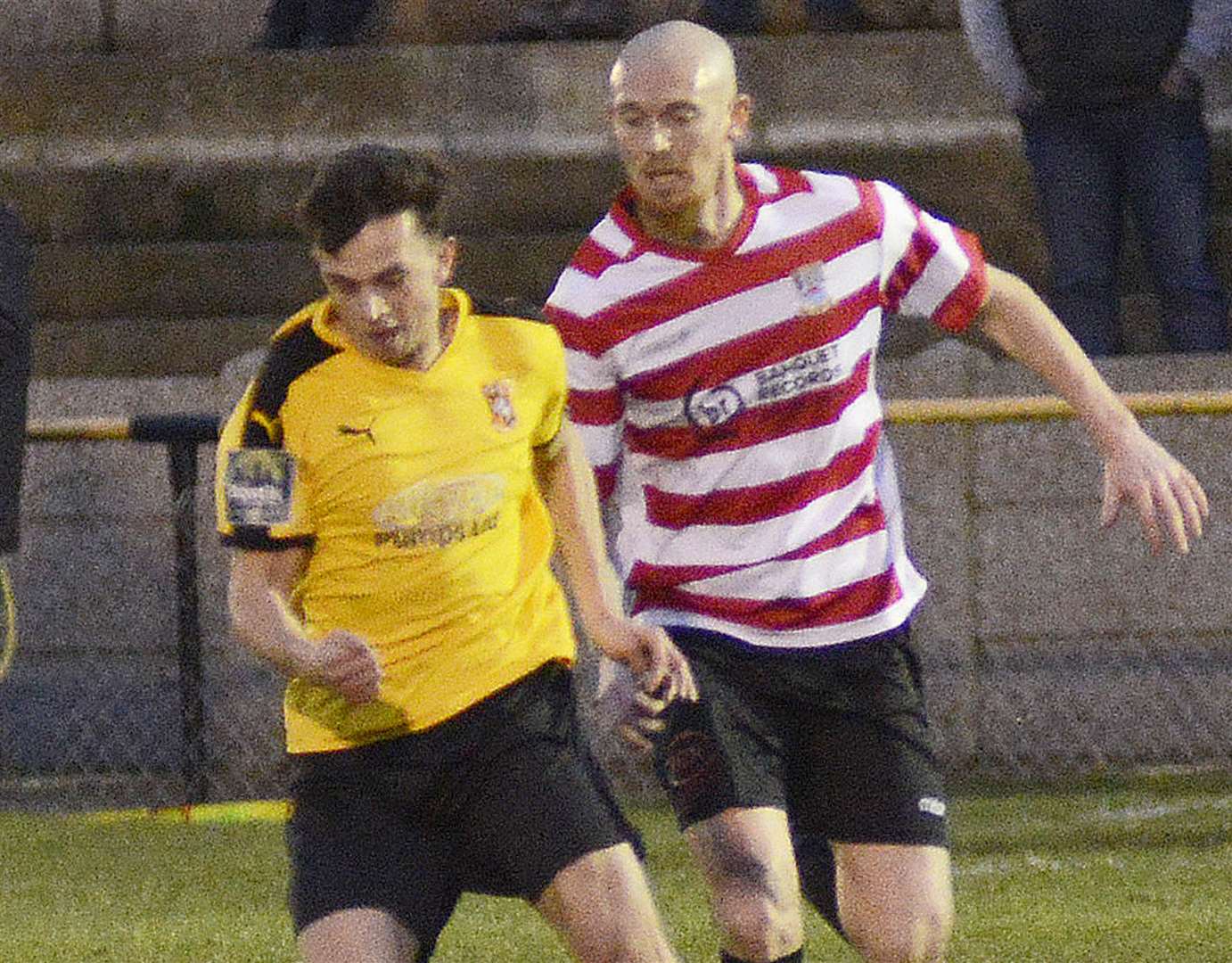 Johan ter Horst in action for Folkestone against Kingstonian Picture: Paul Amos