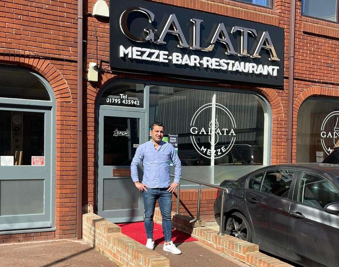 Muslum Tasdogan, the owner of Galata Mezze Bar and Restaurant in Sittingbourne