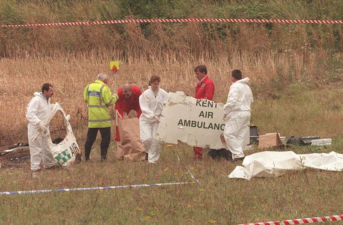 People across the county mourned the death of the three men who died just a minute away from their Rochester Airport base