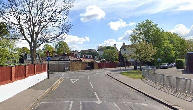 The incident happened in Upper Beulah Hill in Bromley. Google street views